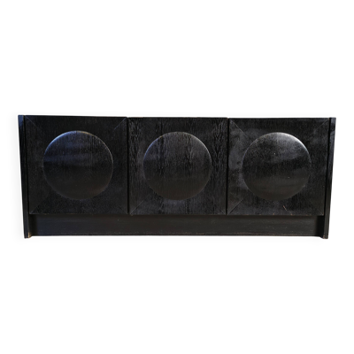 Buffet brutaliste noir, années 1970