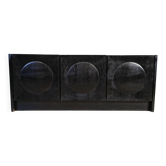 Black brutalist sideboard, 1970s