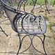 6 fauteuils jardin fer forgé