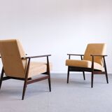 1960 Henryk Lis Mid Century Armchair in Yellow