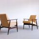 1960 Henryk Lis Mid Century Armchair in Yellow