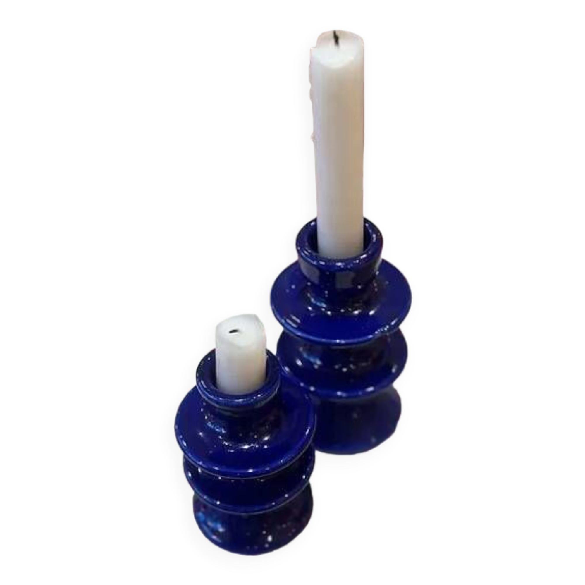 Majorelle lot dark blue candle holder