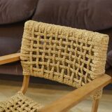 Armchair by Adrien Audoux and Frida Minet for Vibo Vesoul 1940s