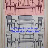 Set de 4 chaises Thonet N°623, vers 1915 état d'origine, 1915