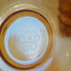 Lot salad bowl codec and 7 cups frosted amber glass sierra 70s