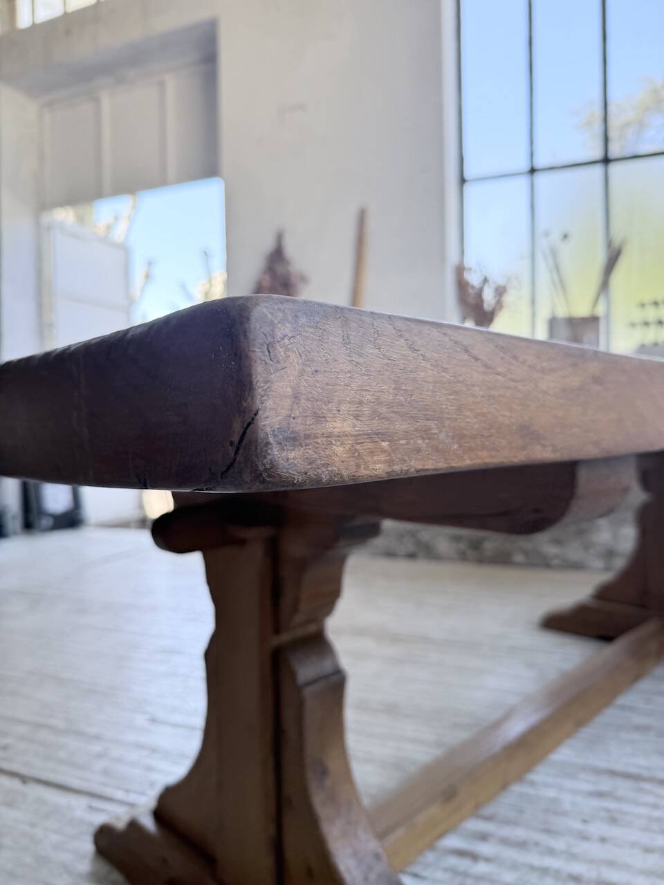 Monastery table oak 1950 XXL