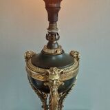 19th century Empire style gilded bronze cassolette lamp