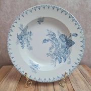 Antique hollow plate Sarreguemines model Flore