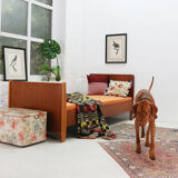 ' 60s teak bed frame