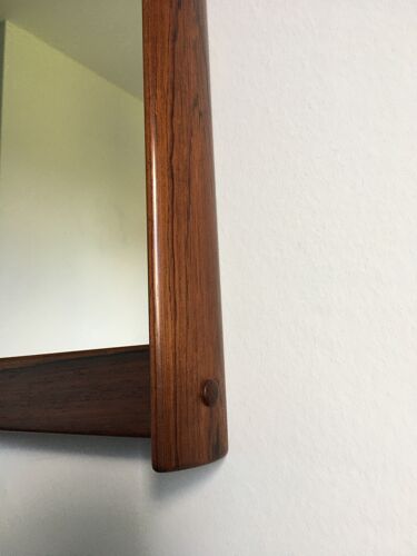 Scandinavian rosewood mirror and bench by Aksel Kjersgaard 60s