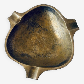 Modernist bronze ashtray