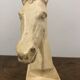 Sculpture buste cheval platre
