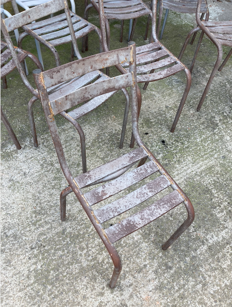 14 metal bistro chairs