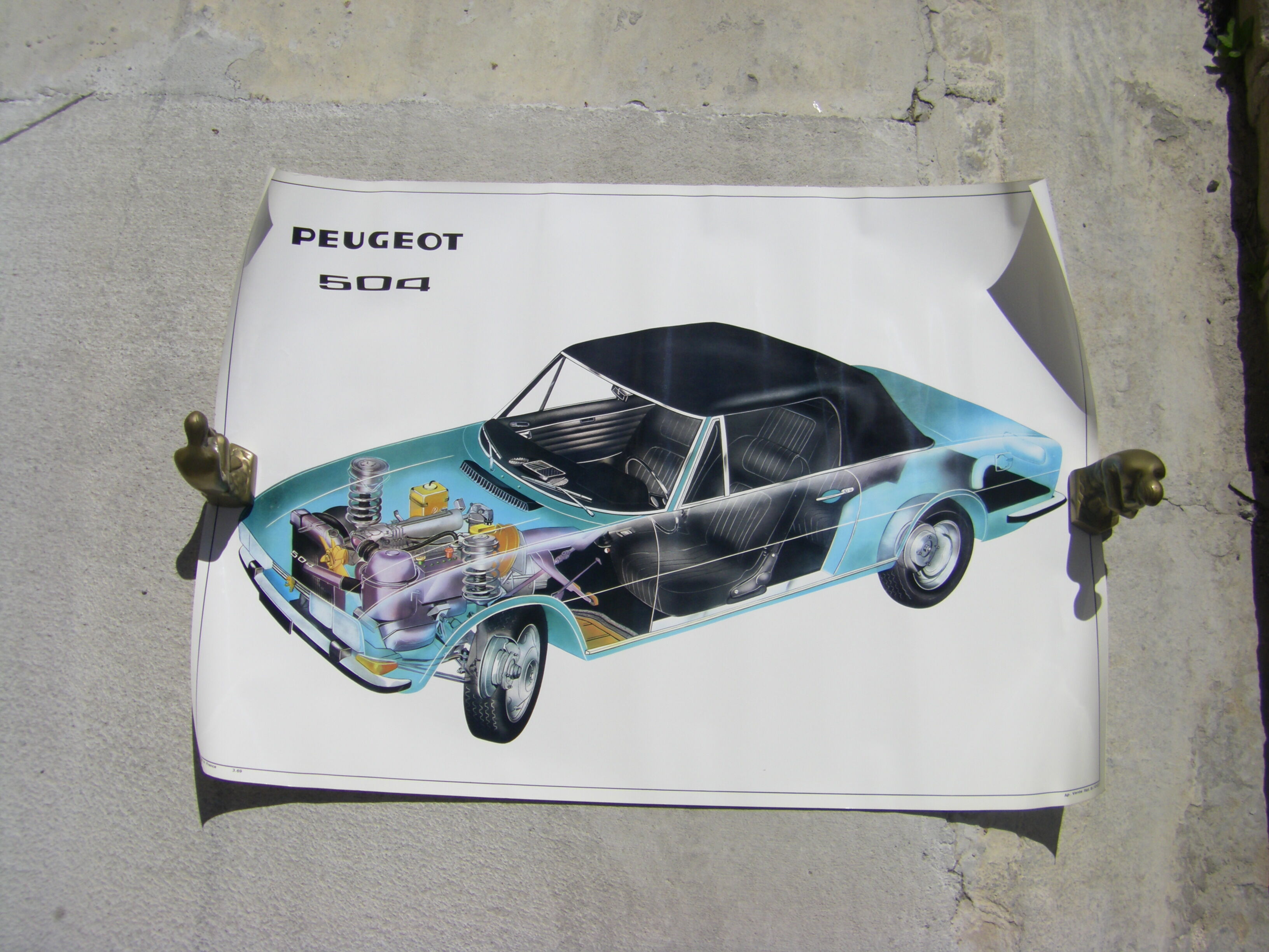 Car poster "Peugeot 504"