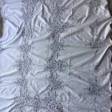 Embroidered antique tablecloth + 12 matching towels