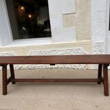 Raw wood bench