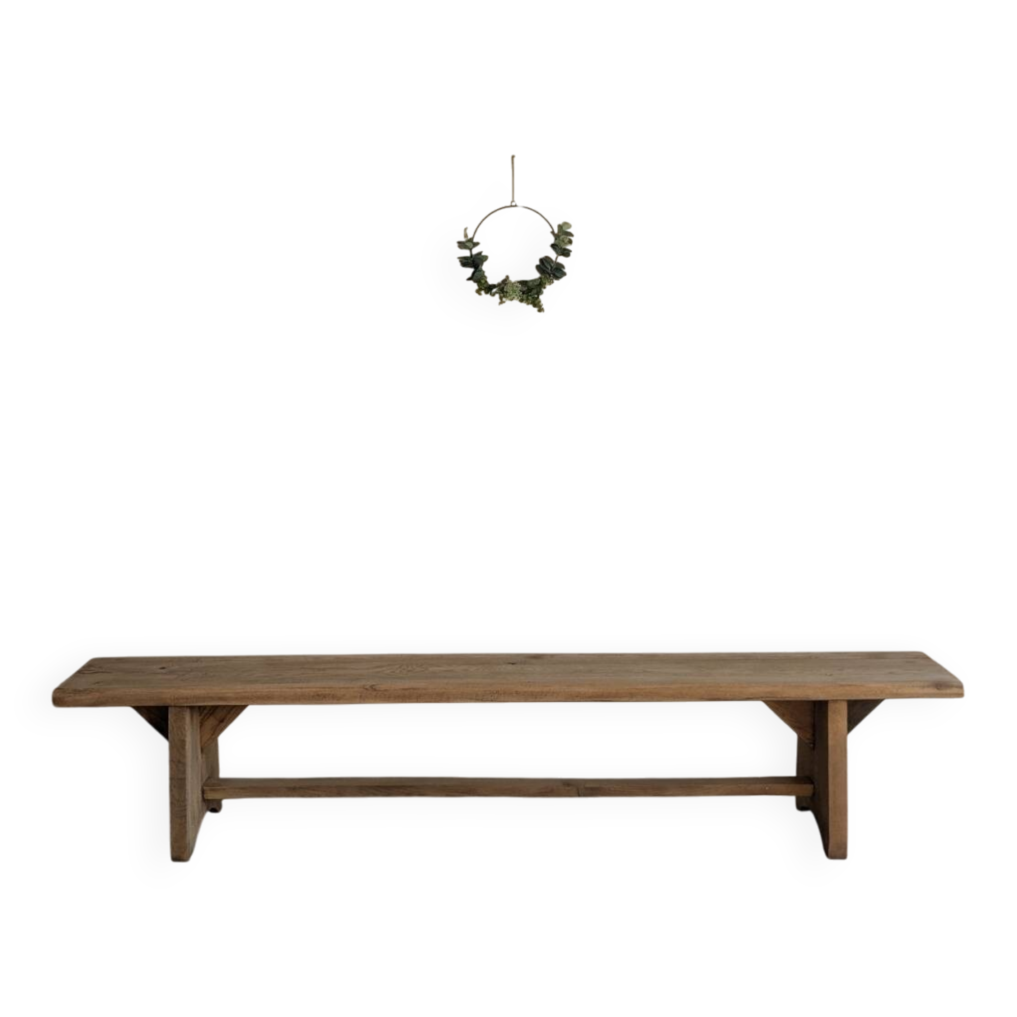 Large solid wood farmhouse benches