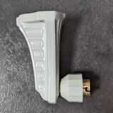 Old art deco porcelain bathroom wall light 1930