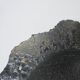 asymmetrical brutalist stoneware bowl signed Vintage