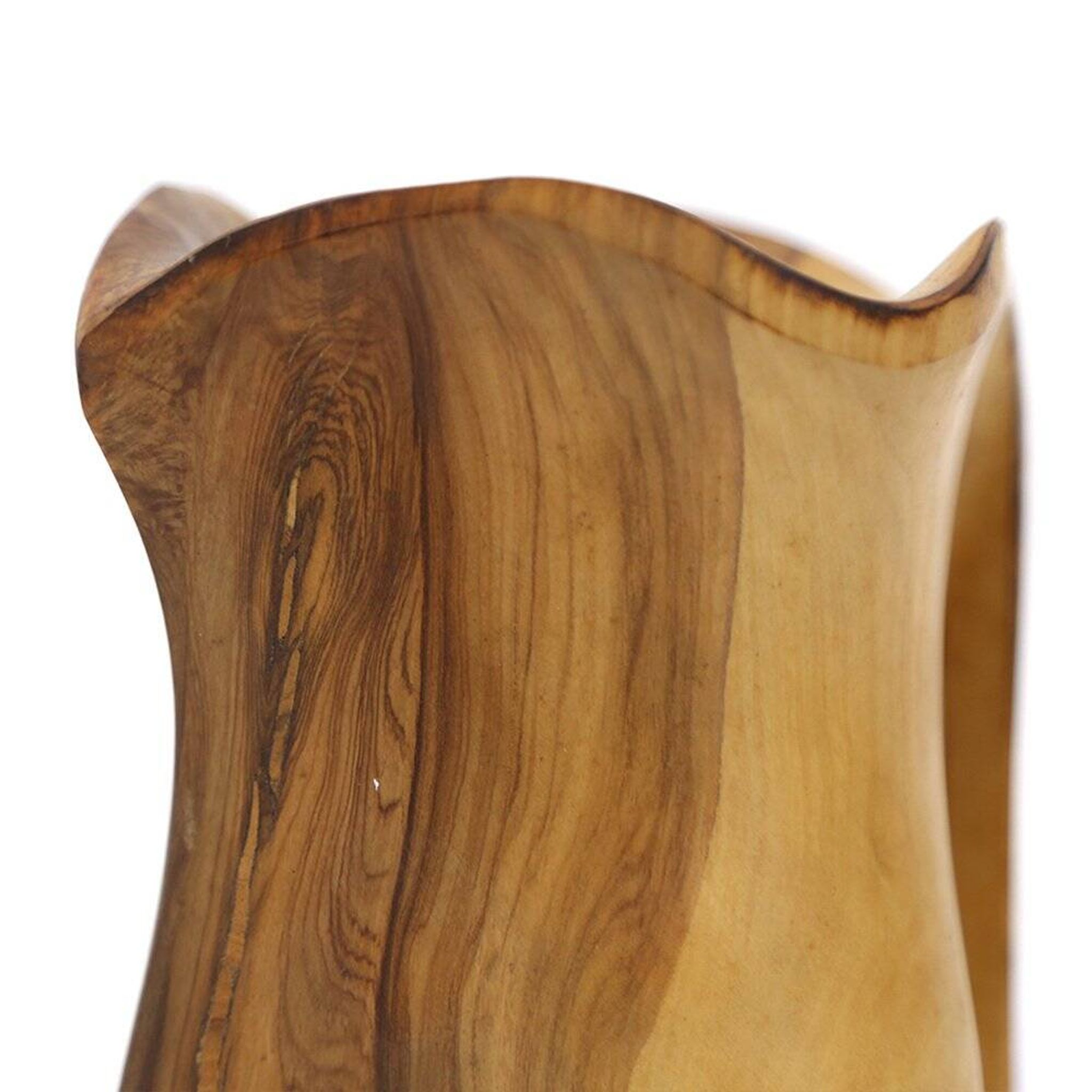 Carved wooden pitcher in the style of Alexandre Noll, 1960s.