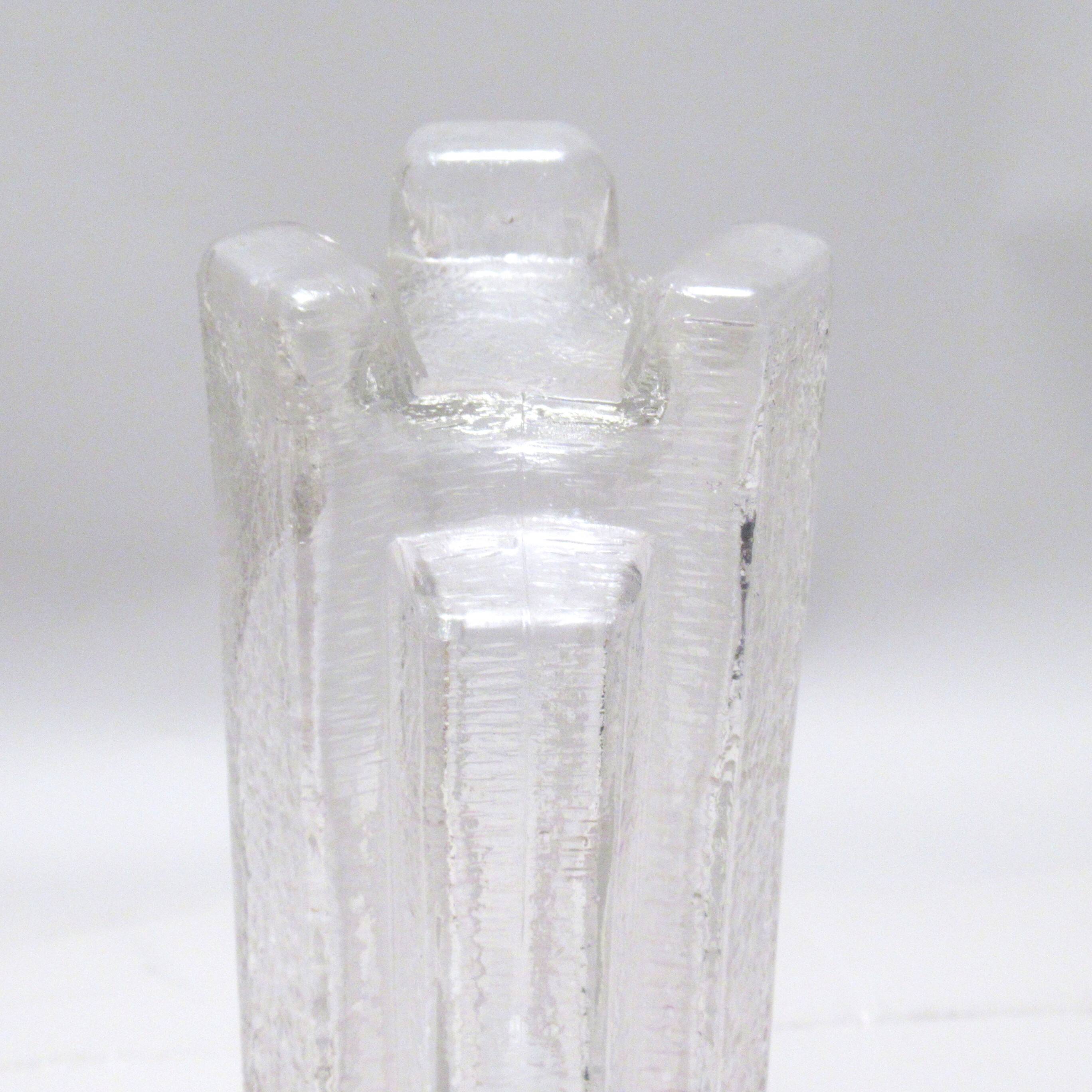 Vintage ceramic and glass lamp from the 1960s.