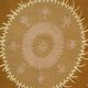 Hand-knotted rug, vintage Turkish rug 107x120 cm