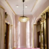 Murano Glass Light Pendants Set of 2 1980’s