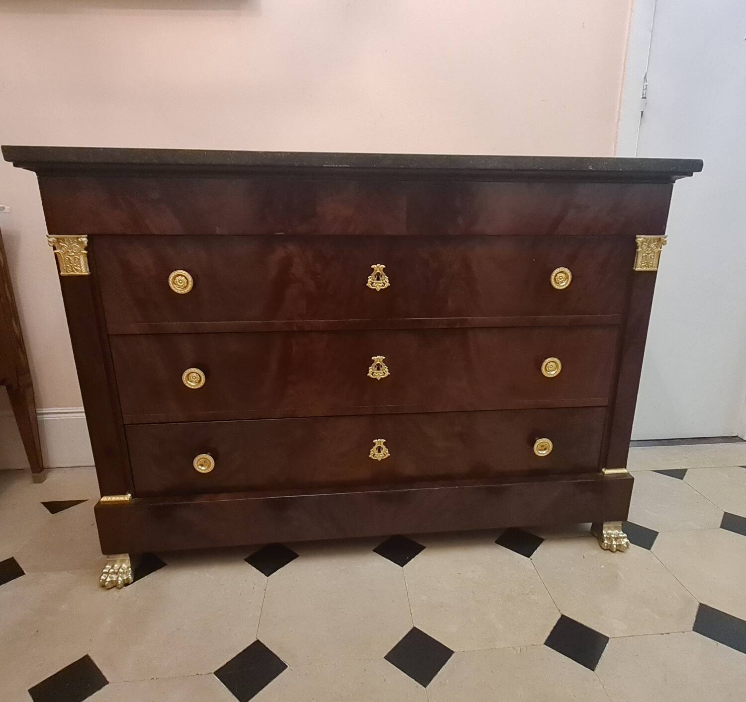 Empire period chest of drawers circa 1812