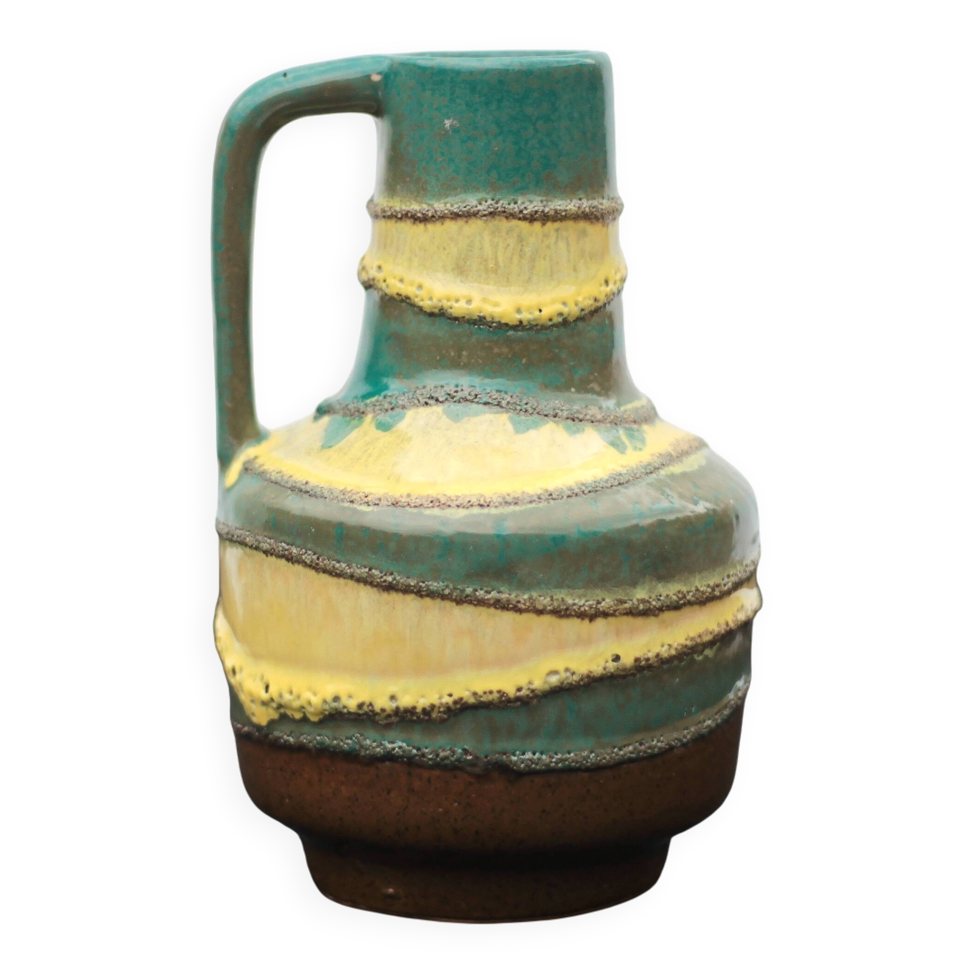Ceramic vase VEB Haldensleben, decorative vase, made in Germany