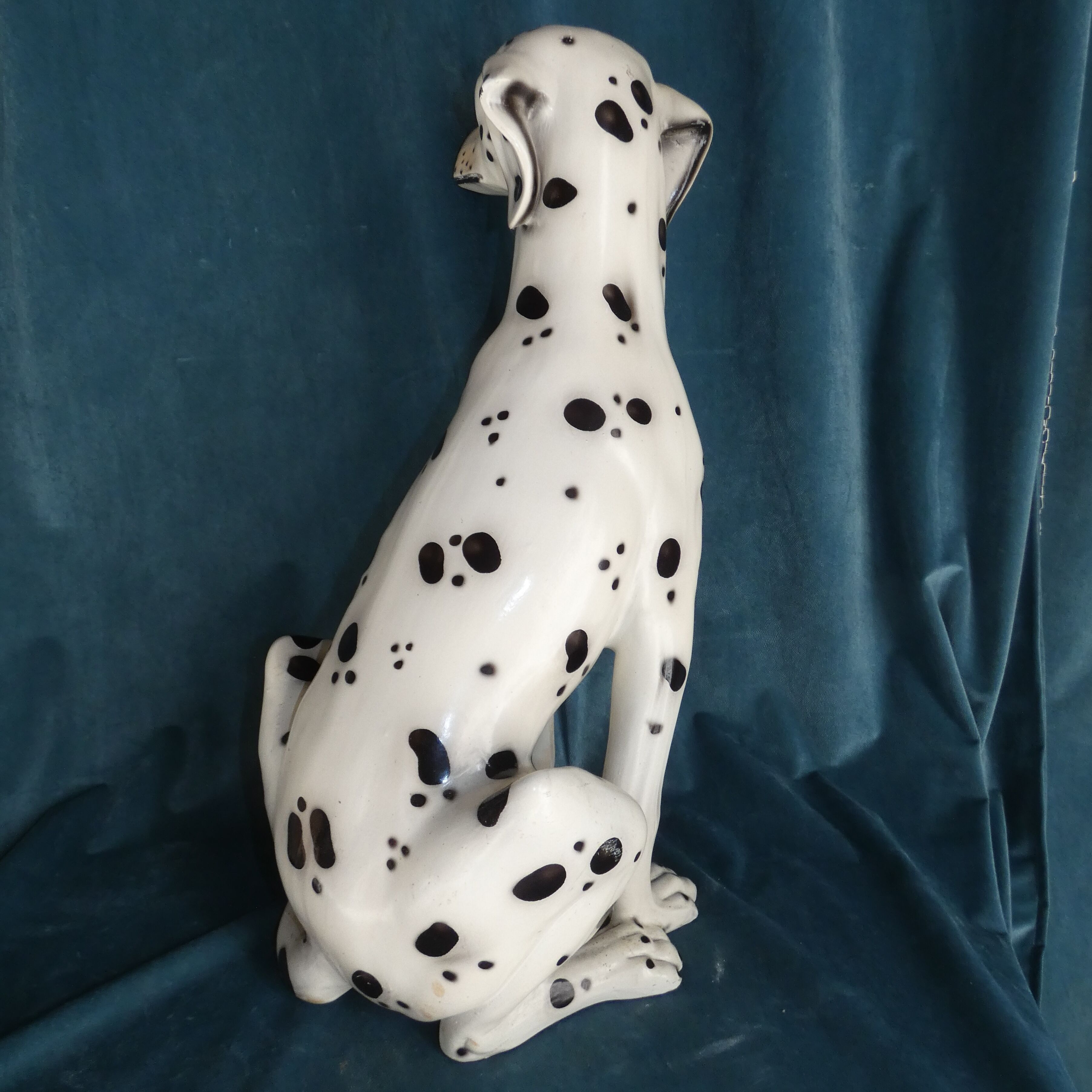 Dalmatian dog life size ceramic italian work circa 1970