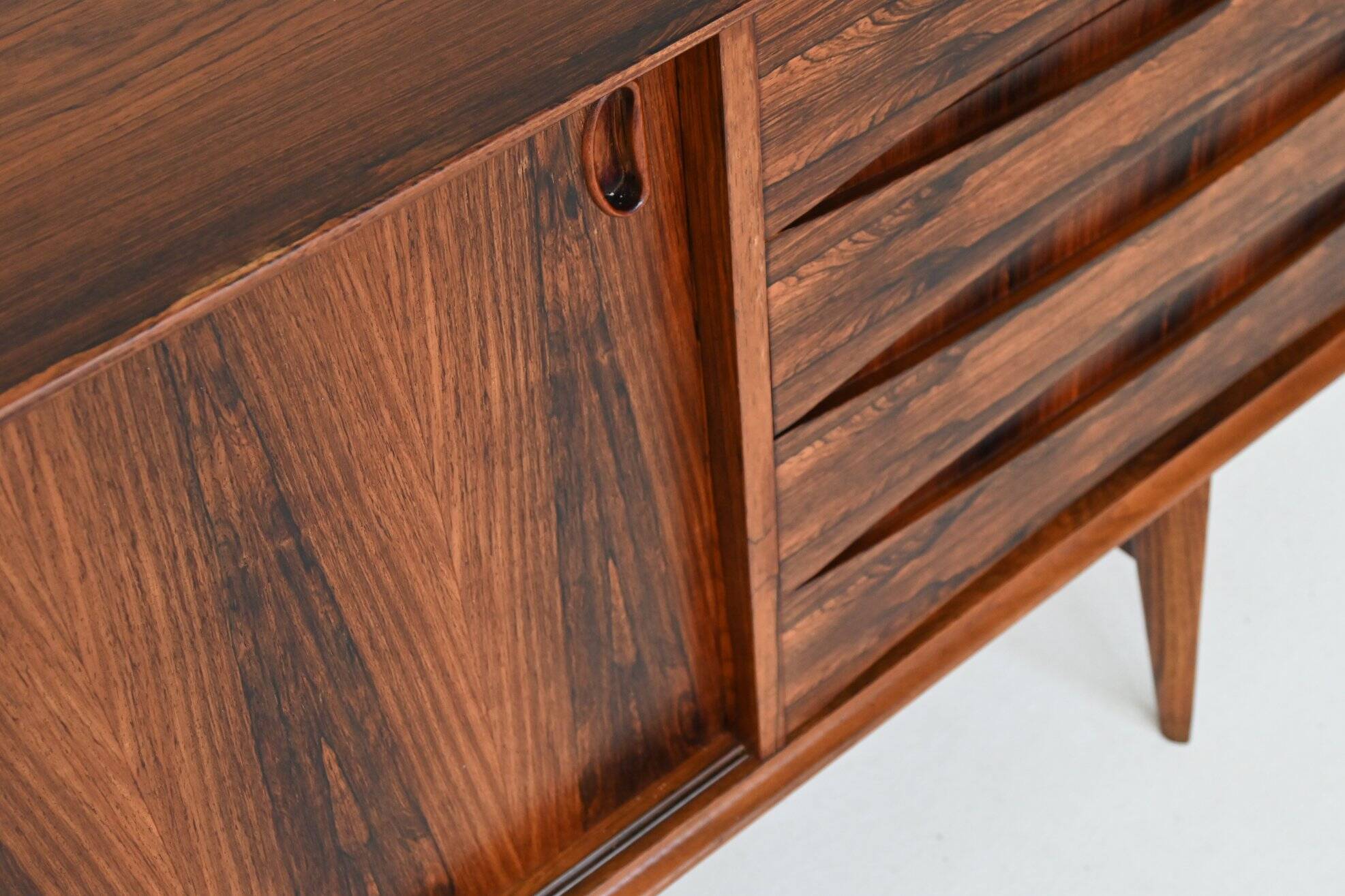 Oswald Vermaercke 'Paola' sideboard rosewood V Form Belgium 1960