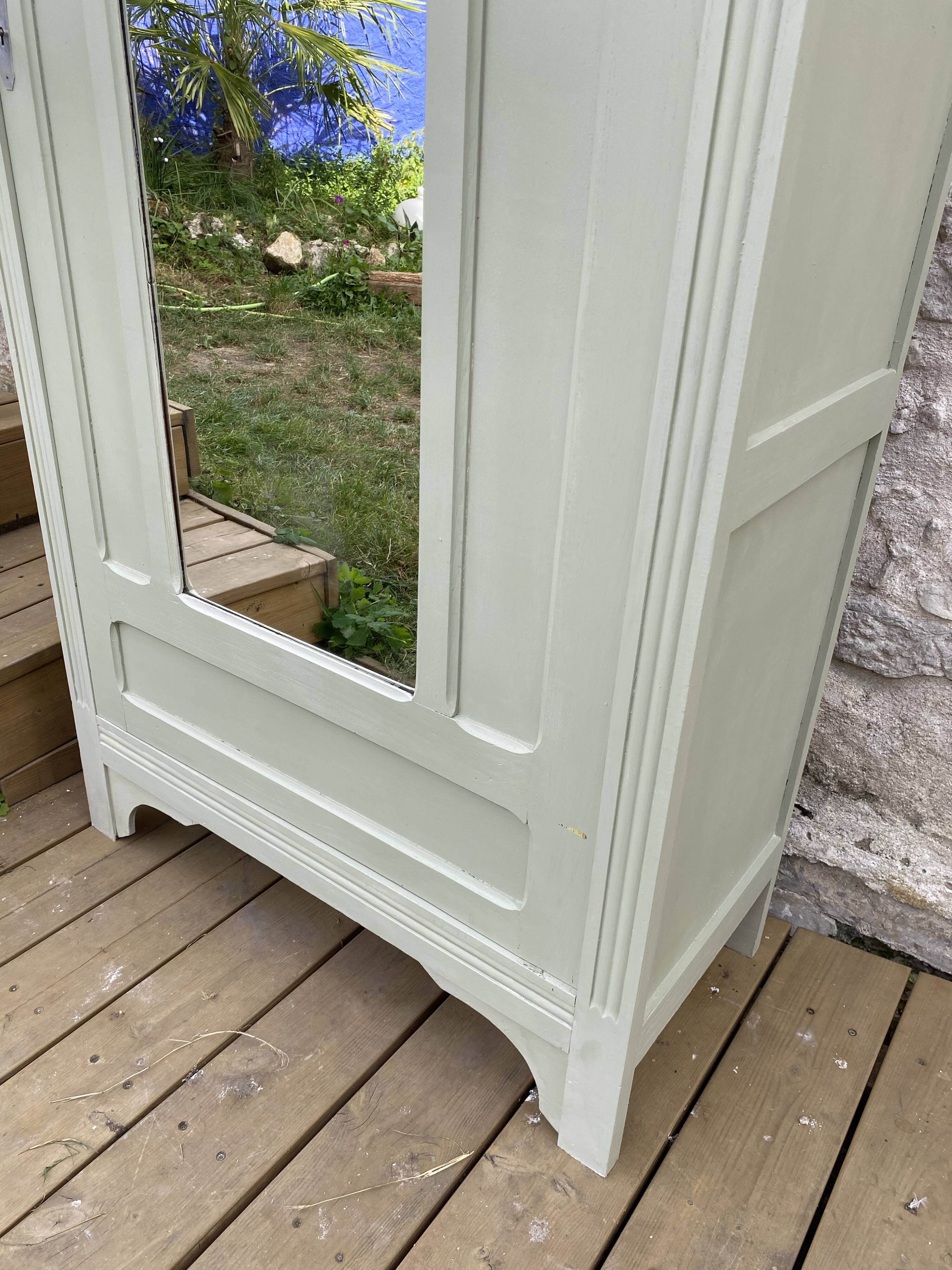 Vintage wardrobe with one door