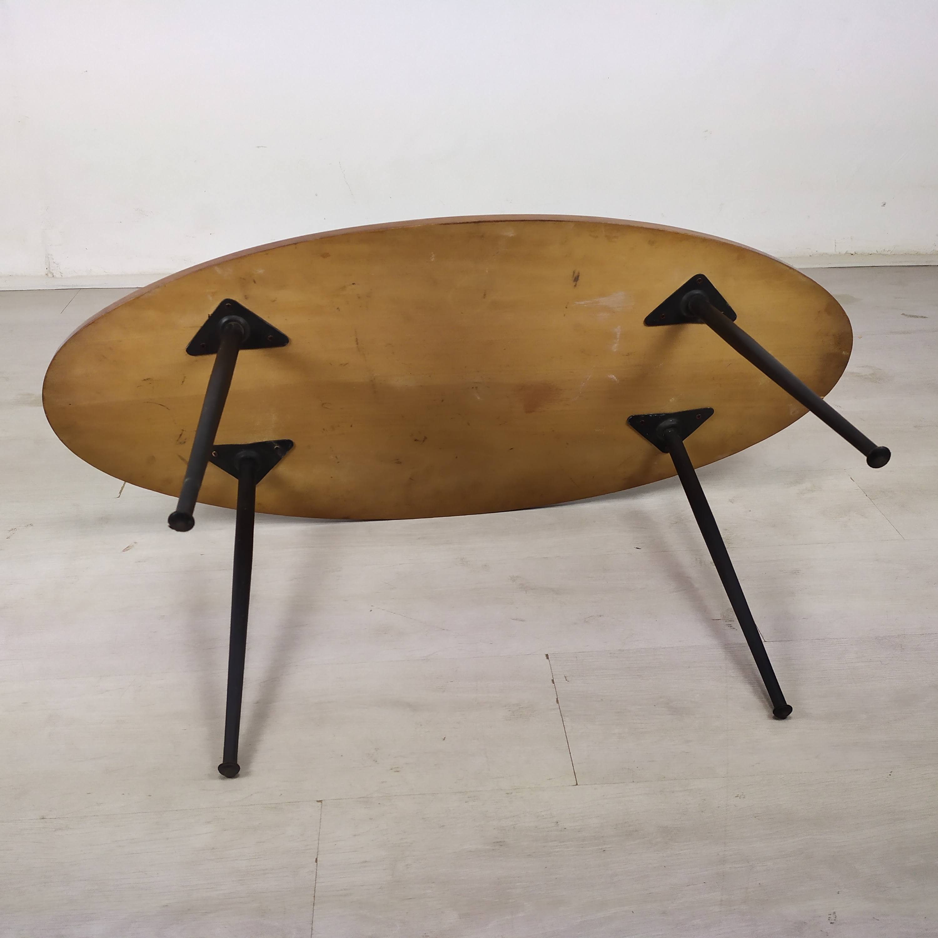 Vintage oval coffee table