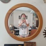 Grand miroir en orme