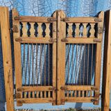 Old garden gate in solid teak
