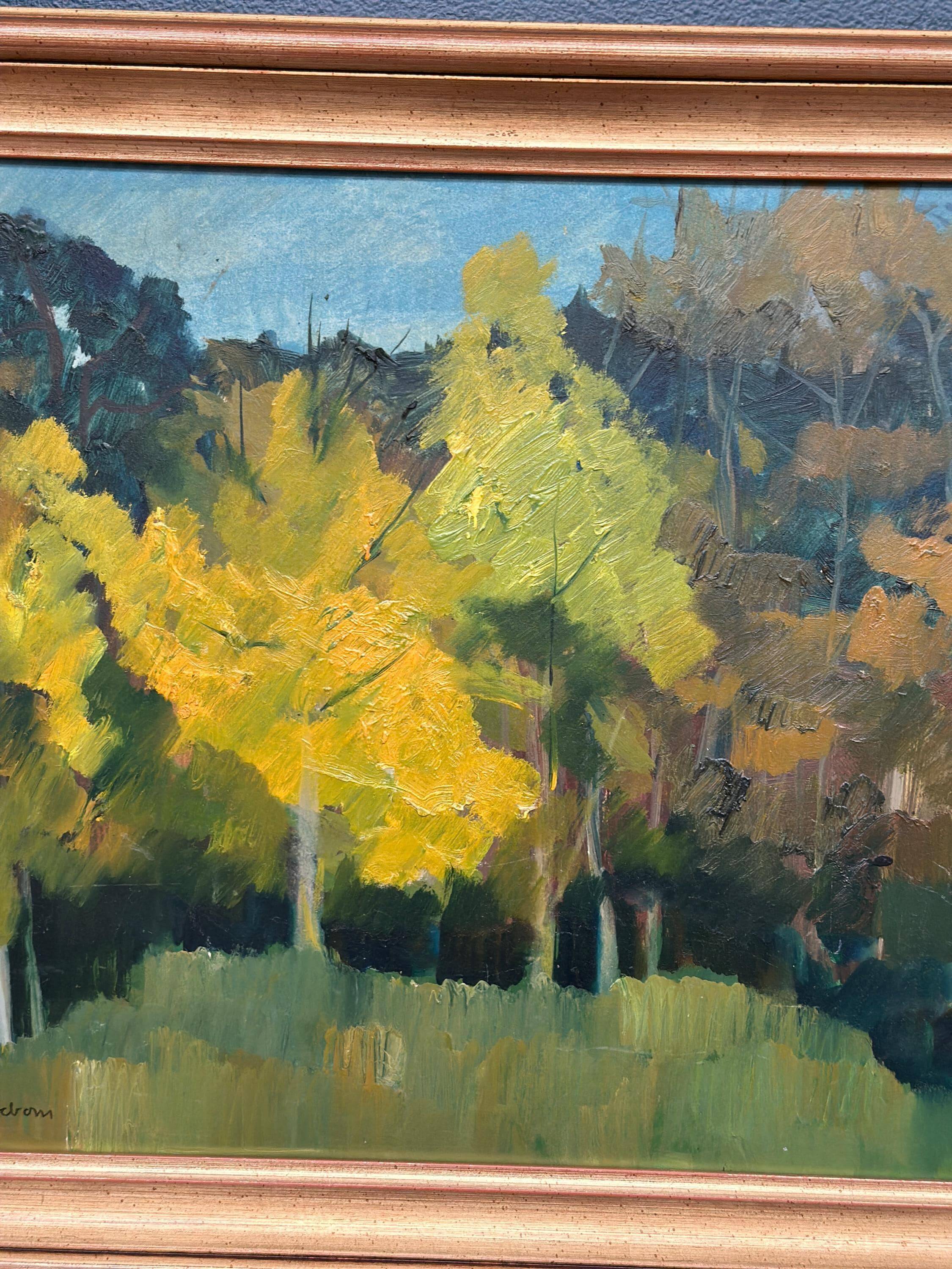 Swedish Oil on Panel – “Höst” by Ann‑Marie Ekbom Wikström