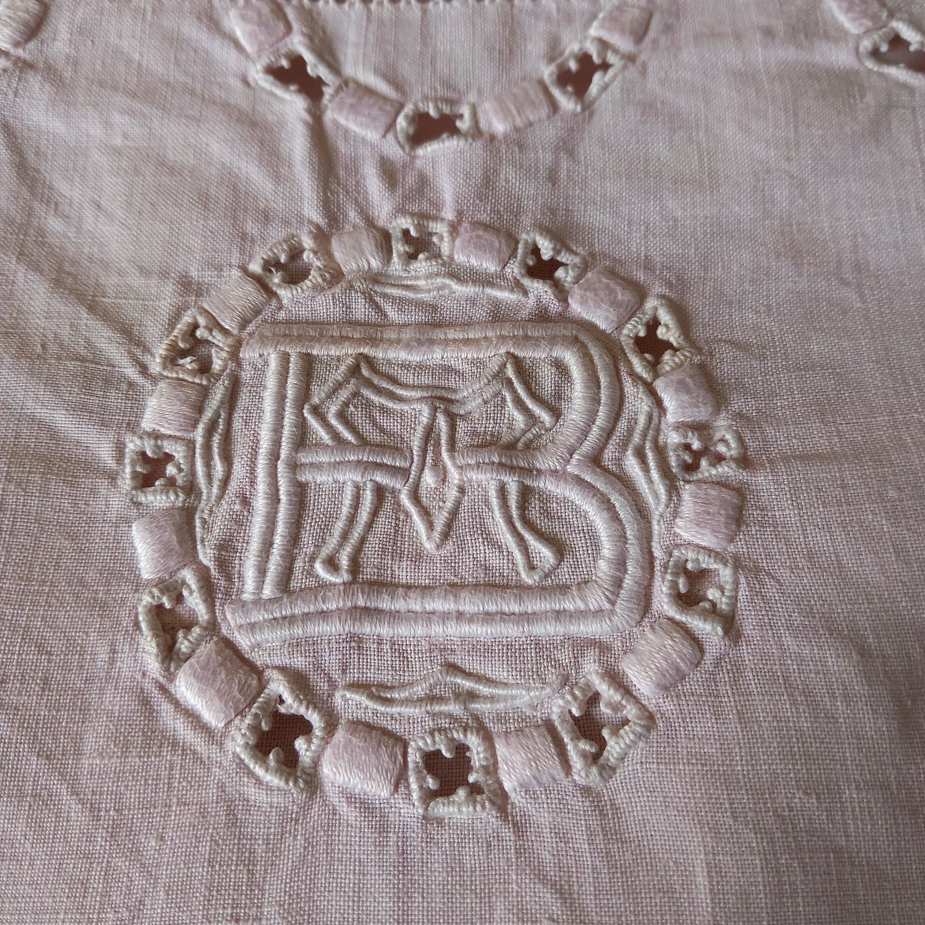 Duo of embroidered pillowcases