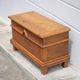 Old wooden chest, small storage chest, side table, wooden storage, trunk, wooden furniture