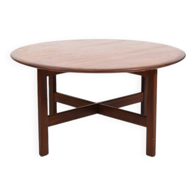 Table de canapé ronde en teck par ASKO