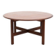 Table de canapé ronde en teck par ASKO