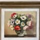 Painting, still life with wildflowers by surgeon 20th century