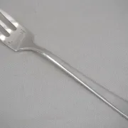 Christofle Concorde Art Deco, 12 silver-plated cake forks, perfect condition.