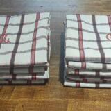 Ensemble de 12 serviettes de table vintage