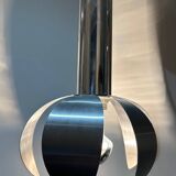 chrome and brushed steel pendant light