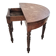 Half-moon table made of solid wood.