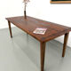 Oak dining table with tapered legs, 1970s.