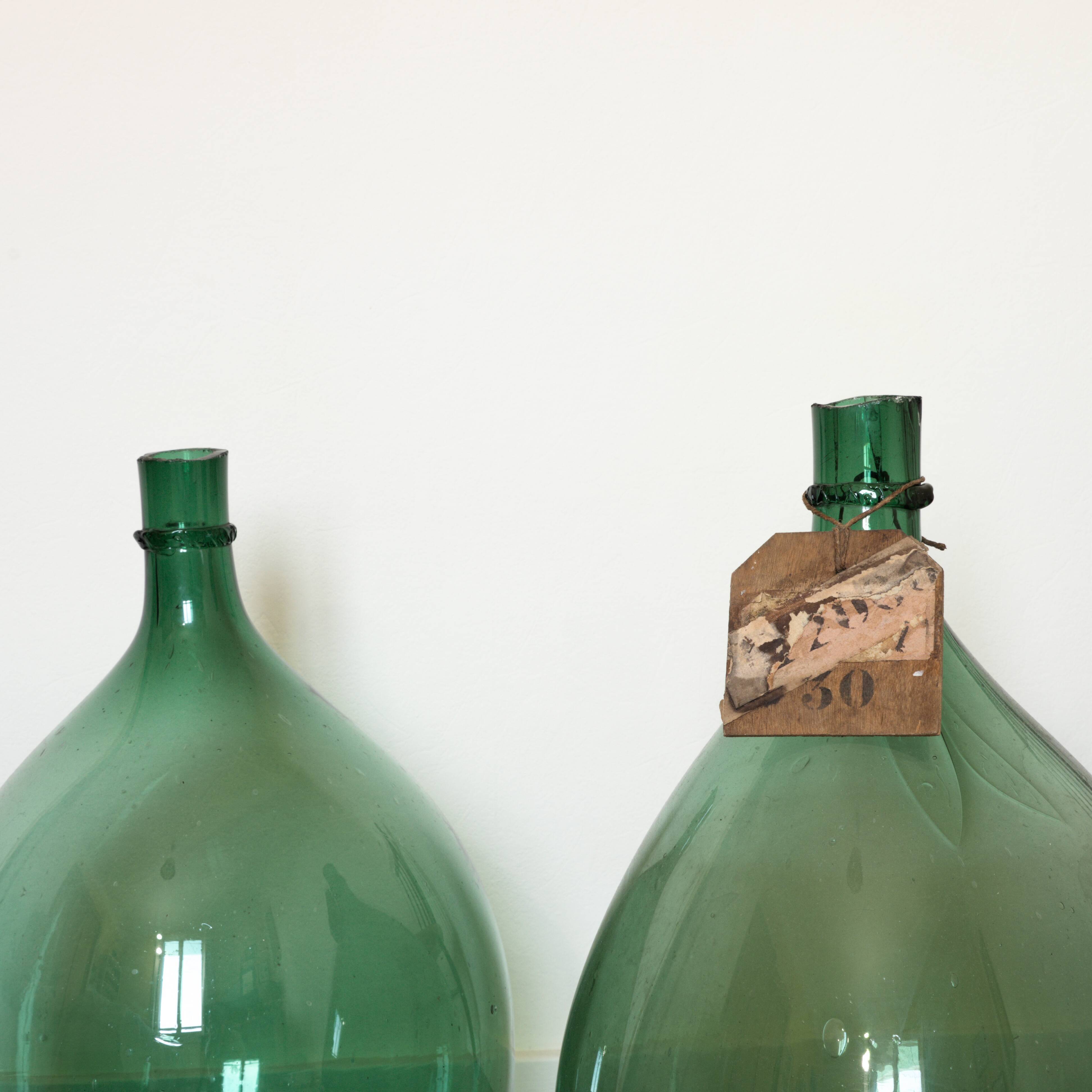 Pair of demijohns of 30 L