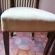 Set of 6 studded velvet chairs