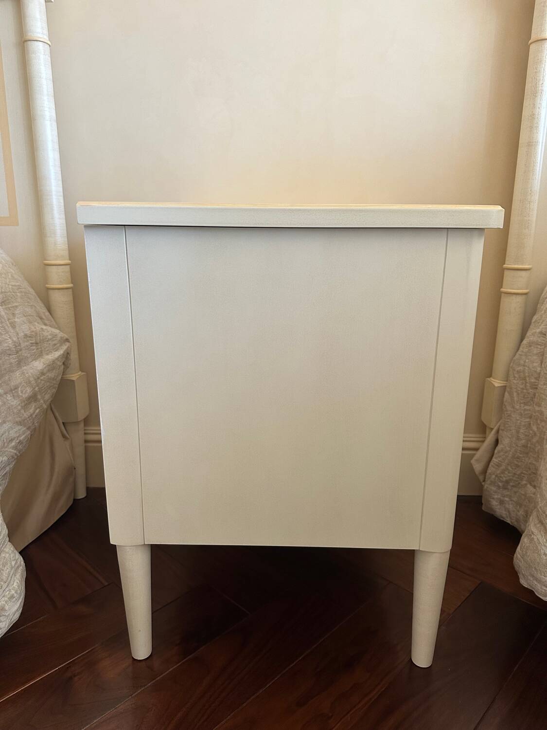 Solid wood bedside table