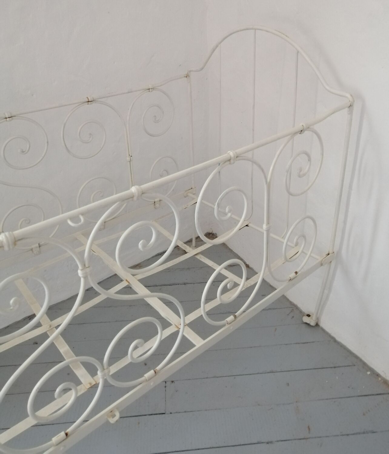 Lit banquette fer forgé
